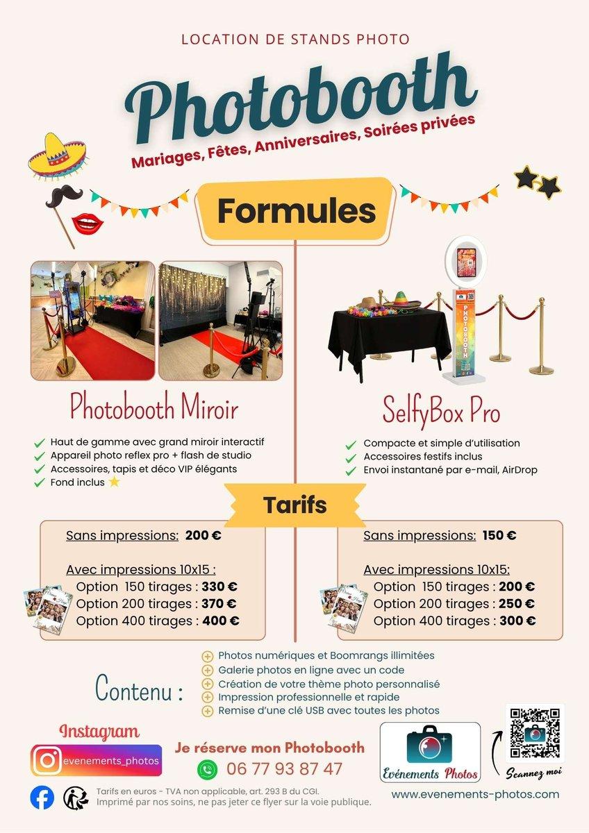 Aperçu du flyer Photobooth Événements Photos