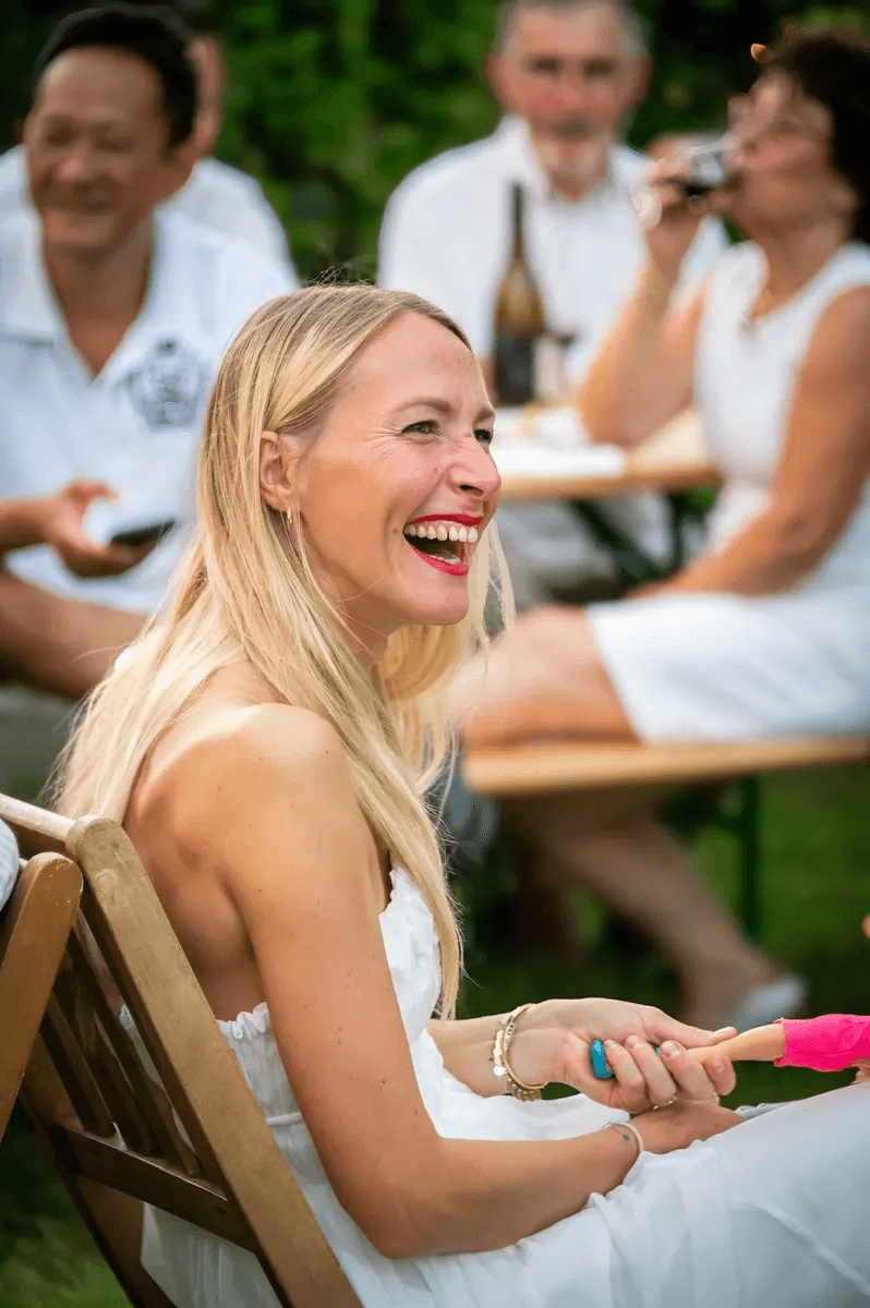 Moment de complicité en famille
