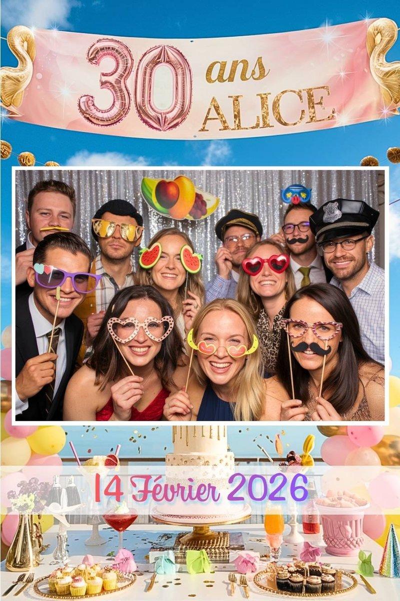 Exemple de tirage photo personnalisé 10x15cm – photobooth Besançon Vesoul