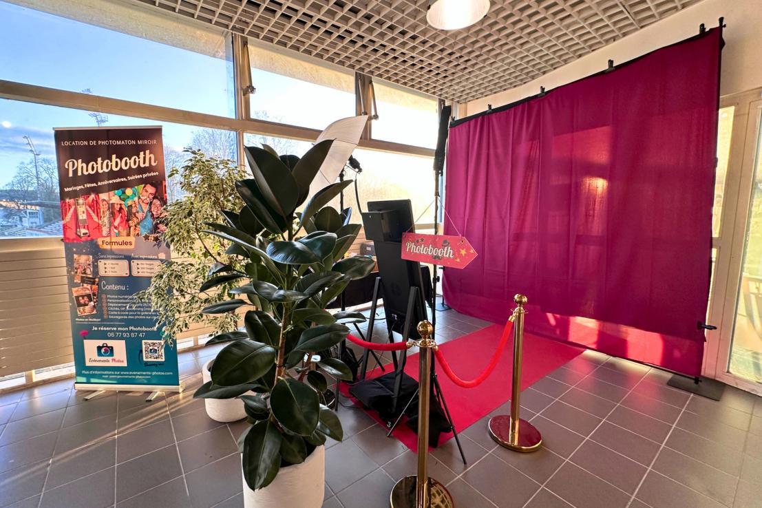 Écran photobooth miroir interactif