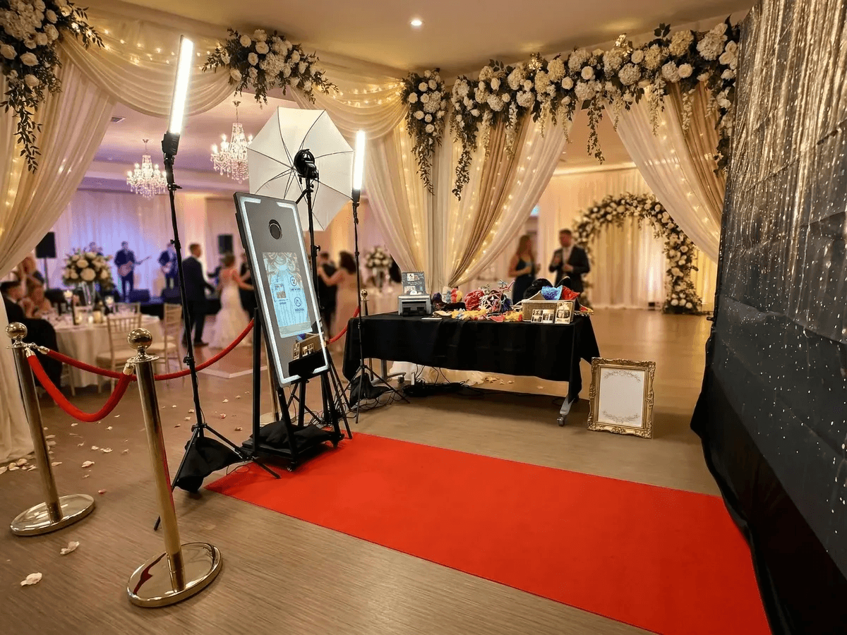 Photobooth miroir pour mariage dans le Doubs – Besançon, Château de la Dame Blanche