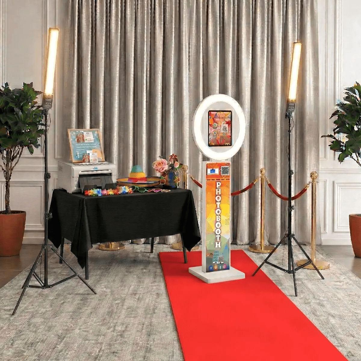 SelfyBox Pro – borne selfie chic pour mariage