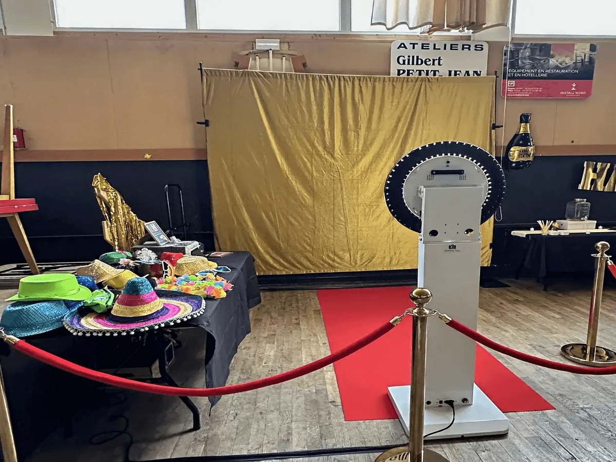 SelfyBox Pro en action lors d'un événement intérieur