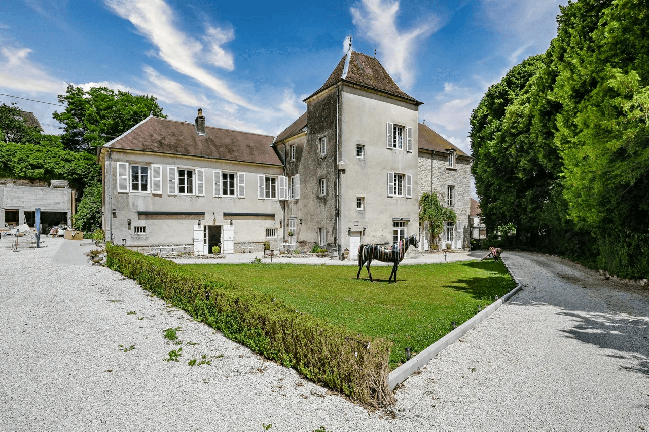 Demeure en pierre avec grand jardin clos et cheval — propriété de caractère